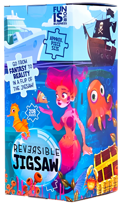 Fantasy Reality Reversible Jigsaw: Ocean Creatures