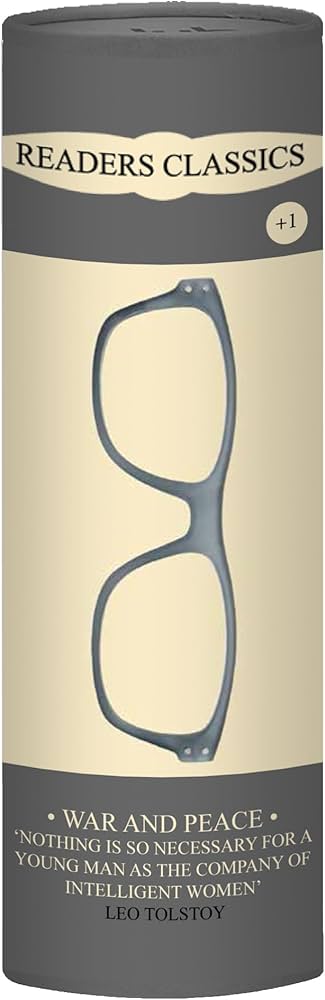 Reading Glasses In Tube - War & Peace - Assorted