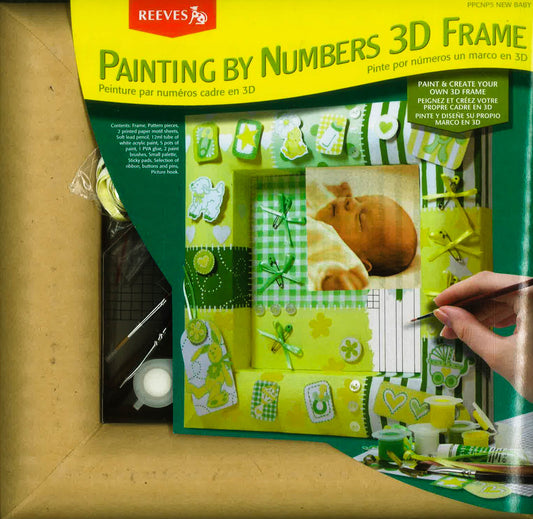 Reeves Painting By Numbers 3D Frame : New Baby