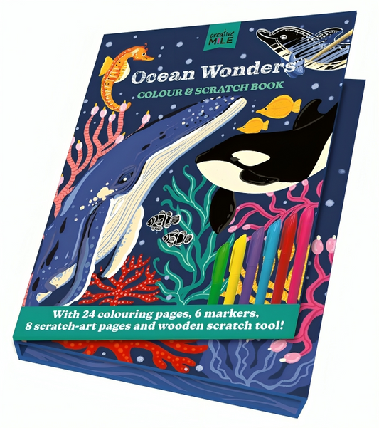 Ocean World Color And Scratch Book