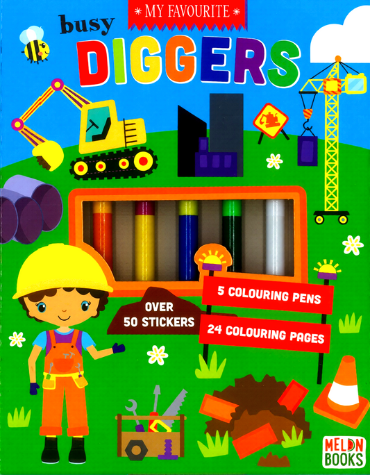My Favourite Diggers Colour Activity Set