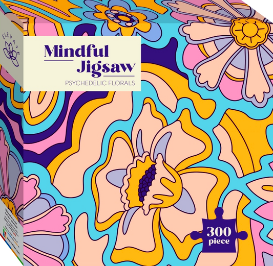 300 Piece Mindful Jigsaw Psychedelic Florals