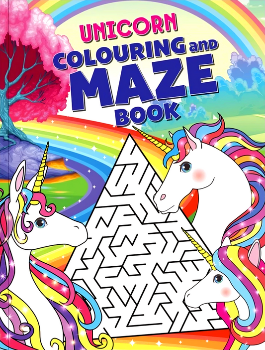 Unicorn Colouring And Maze Book