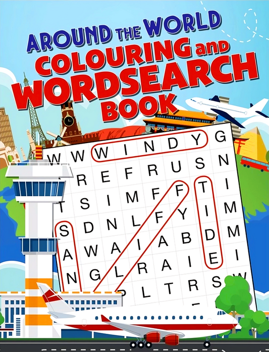 Around The World Colouring And Word Search