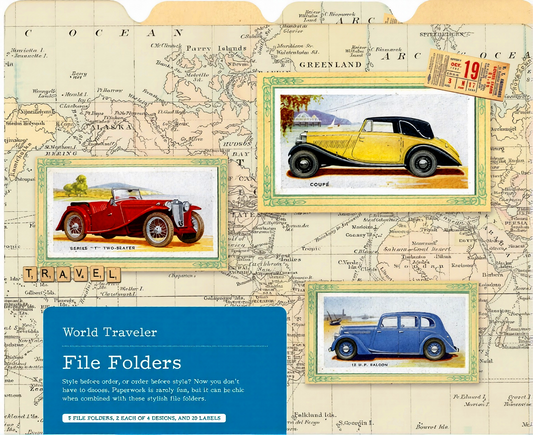 World Traveler File Folder