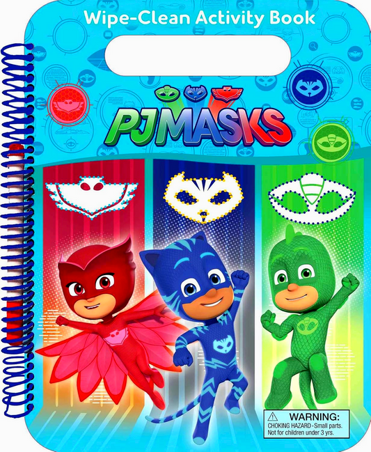 PJ Masks Wipe-Clean Activity Book