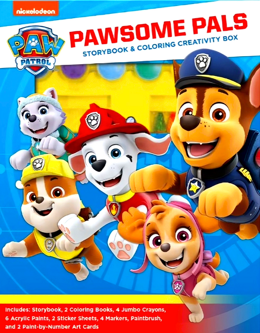 Nickelodeon Paw Patrol: Pawsome Pals Storybook & Coloring Creativity Box
