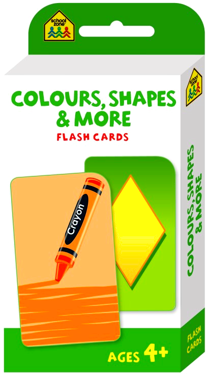 School Zone Colours Shapes & More Flash Cards