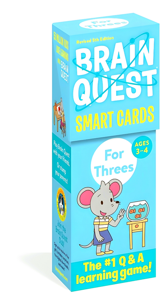 Brain Quest For Threes Smart Cards Revised 5th Edition (Brain Quest Smart Cards)