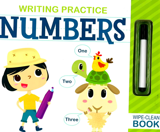 Writing Practice: Numbers Wipe - Clean Book