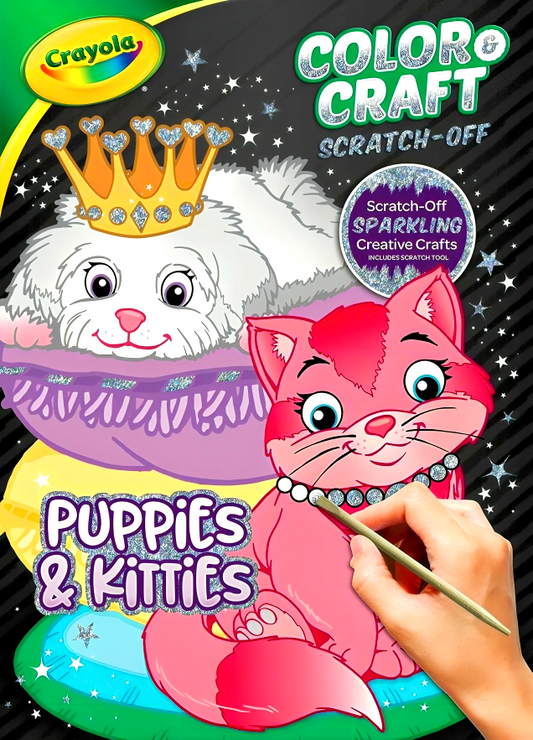 Crayola Color & Craft Scratch-Off: Puppies & Kitties