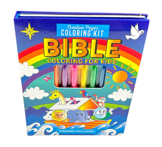 Creative Pages Coloring Kit: Bible Coloring Book For Kids