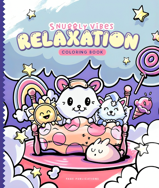 Snuggly Vibes Relaxation Coloring Book