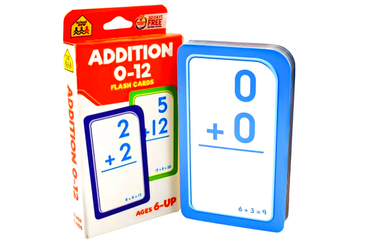 Addition 0-12 Flash Cards