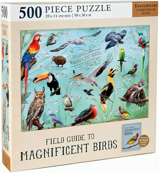 Field Guide To Magnificent Birds (500Pcs Puzzles)