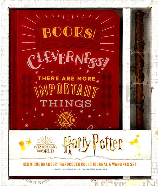 Harry Potter: Hermione Granger Hardcover Ruled Journal And Wand Pen Set