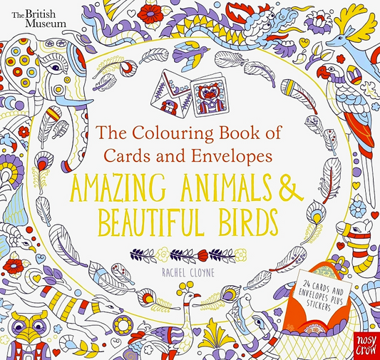 The Colouring Book Of Cards And Envelopes: Amazing Animals and Beautiful Birds