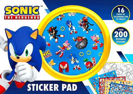 Sonic The Hedgehog Sticker Pad