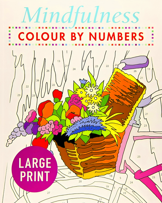 Mindfulness Colour-By-Numbers Large Print