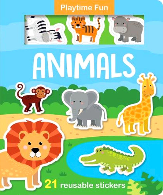 Playtime Fun Animals - With 100% Reusable Sticker Play Pieces
