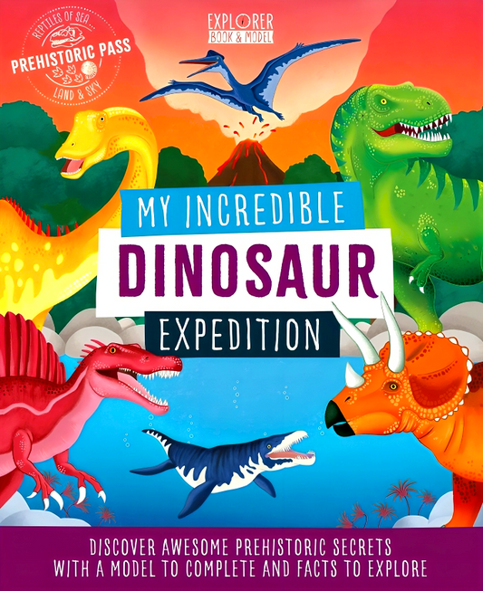 My Incredible Dinosaur Expedition STEM Explorer 3D Model and Book Kit (Explorer Book + Model Kit)