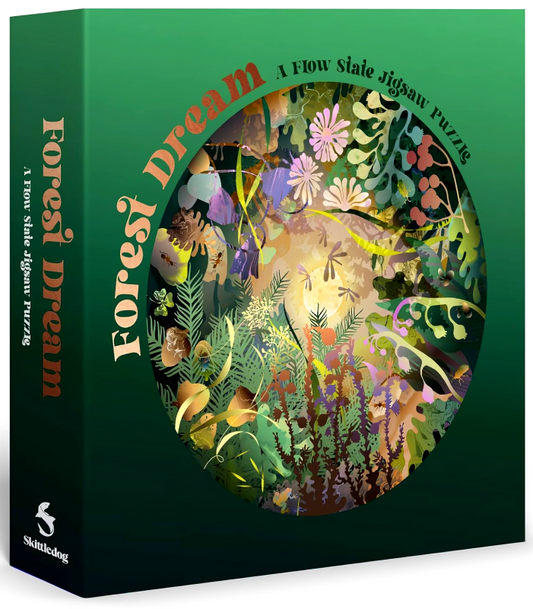 Forest Dream: A Flow State Circular Jigsaw Puzzle