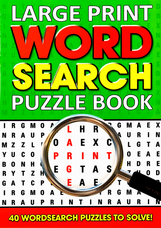 Large Print Wordsearch Books (Green)