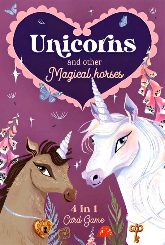 Unicorns & Other Magical Horses: 4 In 1 Card Game