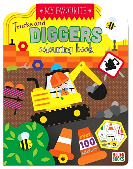 My Favourite Trucks And Diggers Colouring Books