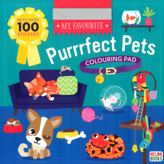 My Favourite Purrfect Pets Colouring Pad (W/Stickers)