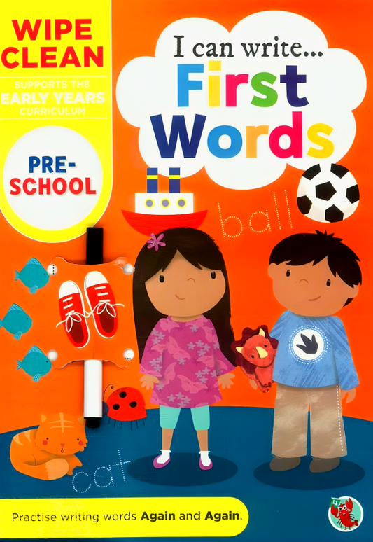 Wipe Clean I Can Write First Words (Inc Pen)