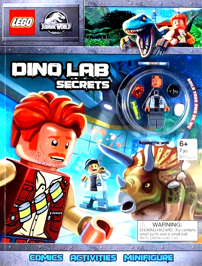 Lego Jurassic World Dino Lab Secrets Inc Toy BookXcess
