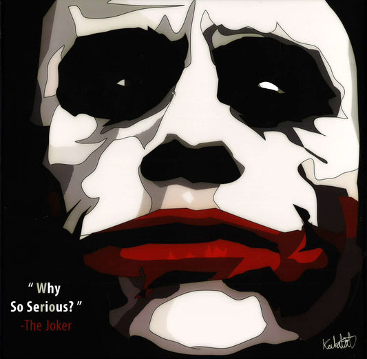 Pop Art: The Joker - Why So Serius (26 Cm X 26 Cm)