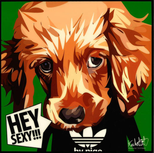 Doggie: Hey Sexy Pop Art (10X10)