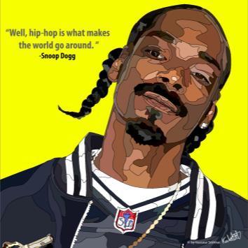 Snoop Dogg_Well. Hip Hop Is What Make Pop Art (10X10)