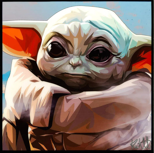 Baby Yoda,(10X10) Pop Art