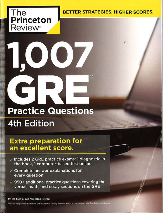 1, 007 Gre Practice Questions, 4Th Edition