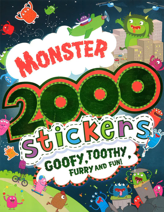 Monster 2000 Stickers Goofy, Toothy Furry & Fun