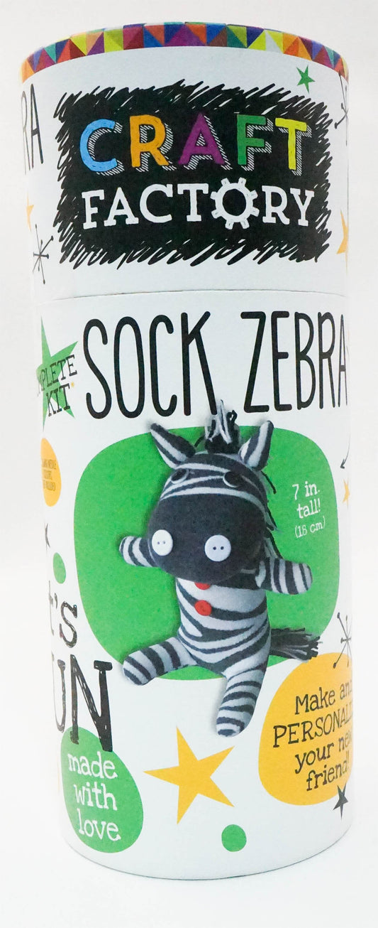Craft Factory: Sock Zebra