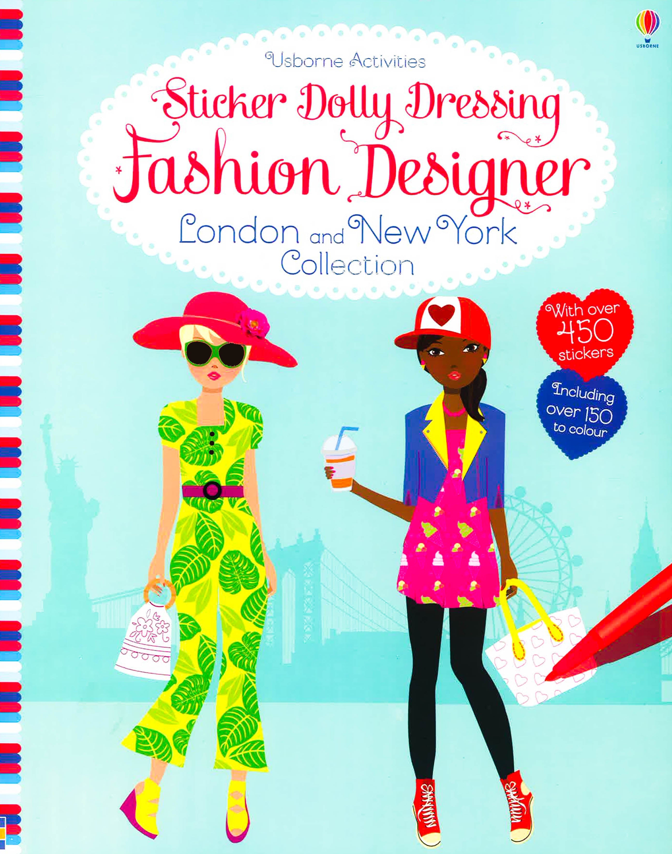 Sticker Dolly Dressing Fashion Designer London And New York Collection – BookXcess
