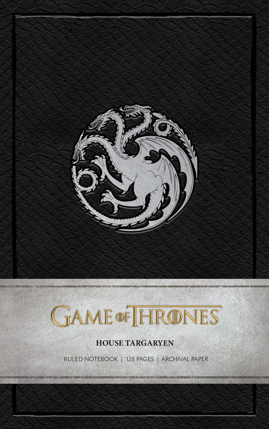 Game Of Thrones: House Targaryen Ruled Notebook