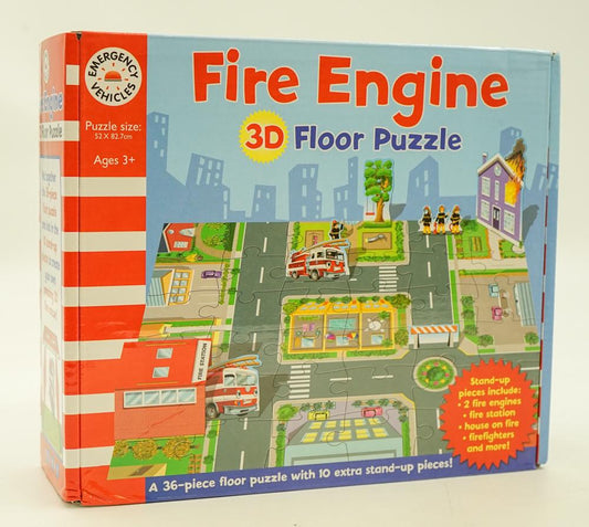 Emergency Vehicles : Fire Engine 3D Floor Puzzle