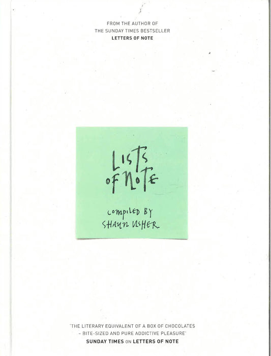 Lists Of Note
