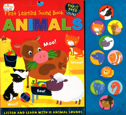 Tiny Tots Sound: First Learning Sound Book - Animals