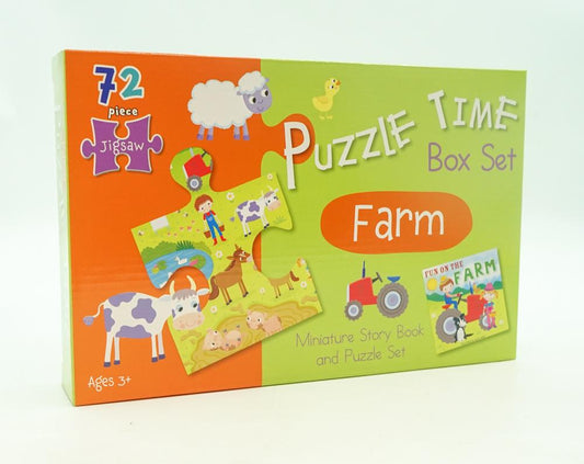 [Flash Sale  RM 12.53 from  1-6 May 2024] Puzzle Time Box Set: Farm