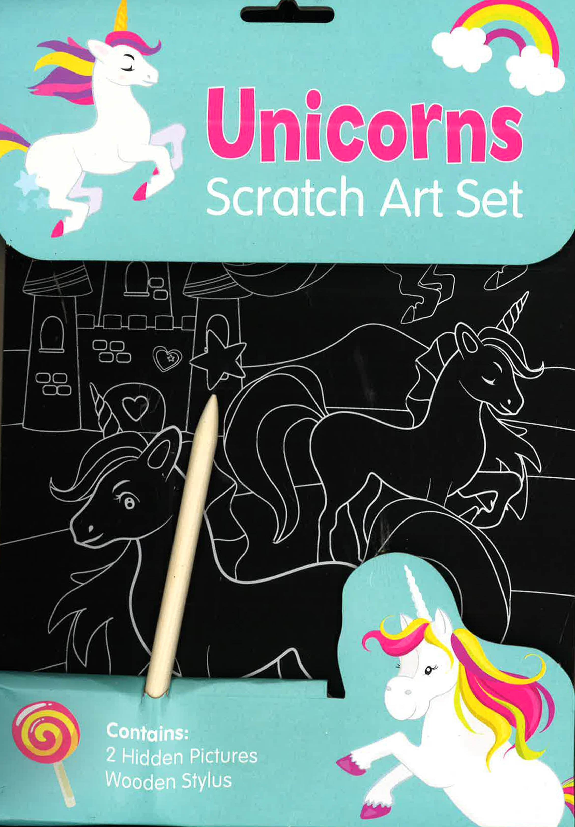 Unicorns Scratch Art Set BookXcess