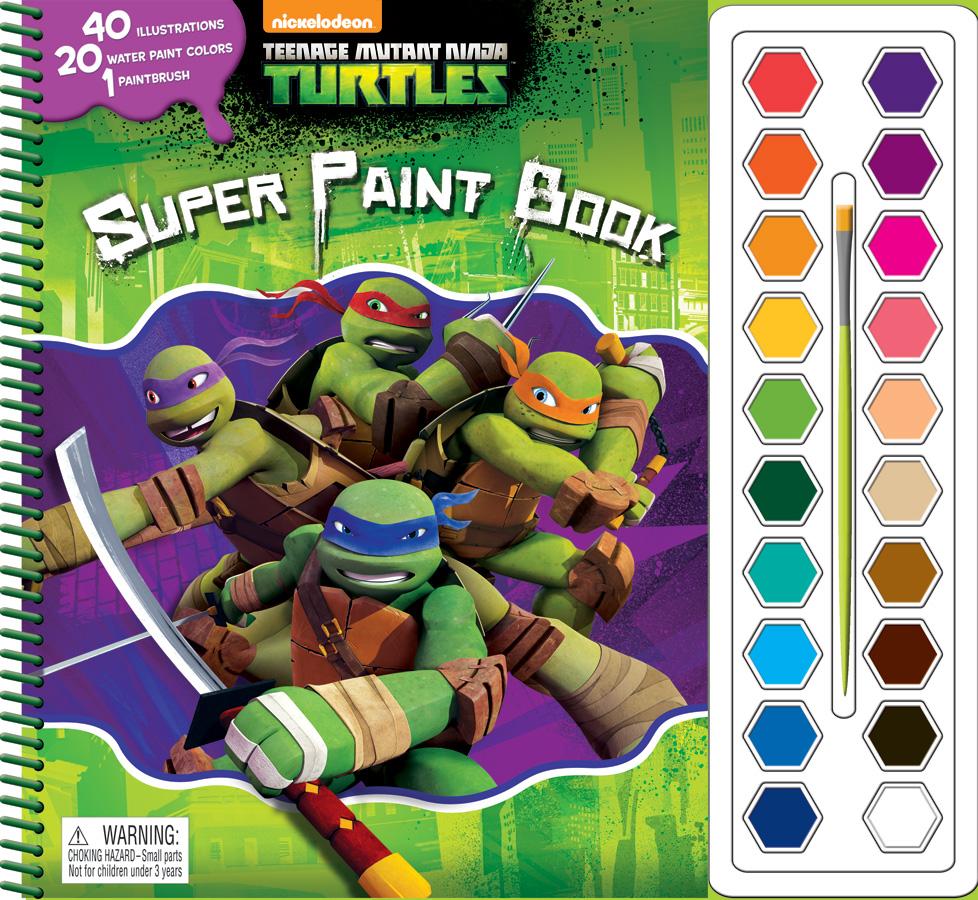 Nickelodeon Teenage Mutant Ninja Turtles: Super Paint Book – BookXcess