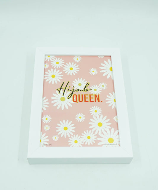 Hijab Queen Framed Print Art A5