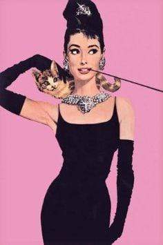 Poster: Audrey Hepburn - Pink (60 cm X 91.5 cm)