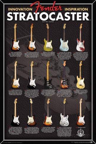 Poster: Fender Stratocaster (60 cm X 91.5 cm)